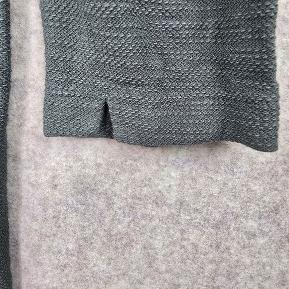 Merona Gray 3/4 Sleeve Textured Tunic Top XS 100% Cotton - Picture 4 of 9